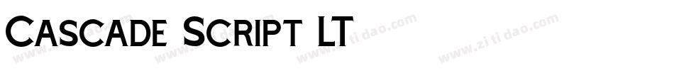 Cascade Script LT字体转换
